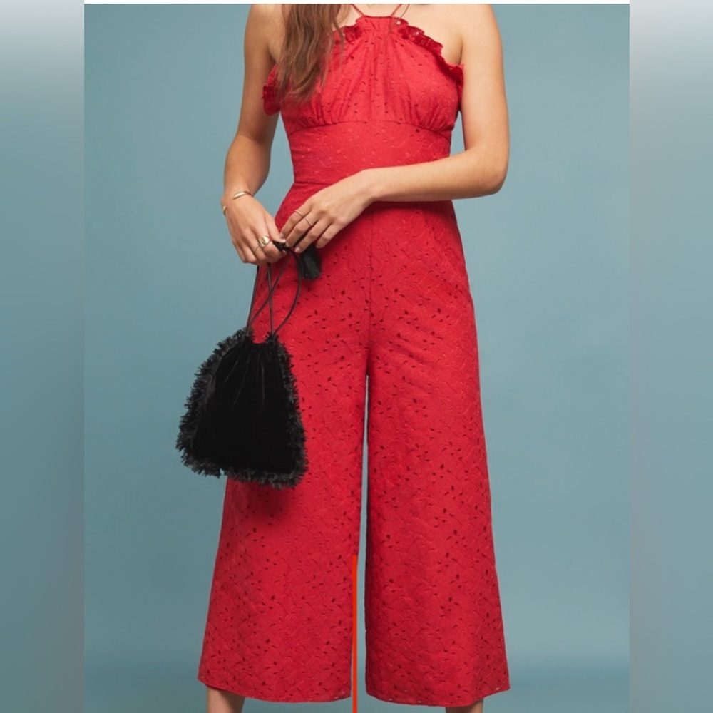 NWOT Keepsake Octavia Lace Halter Jumpsuit Anthropologie